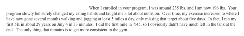 Client win message