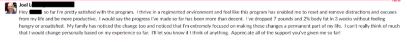 Client win message