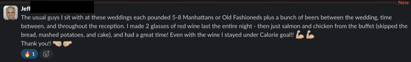 Client win message