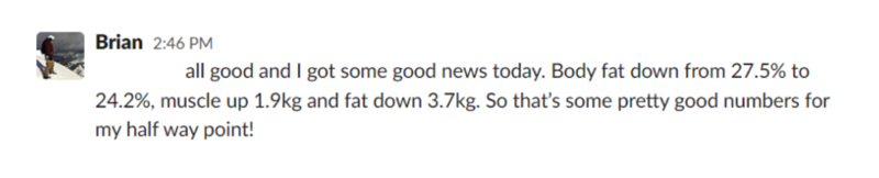 Client win message